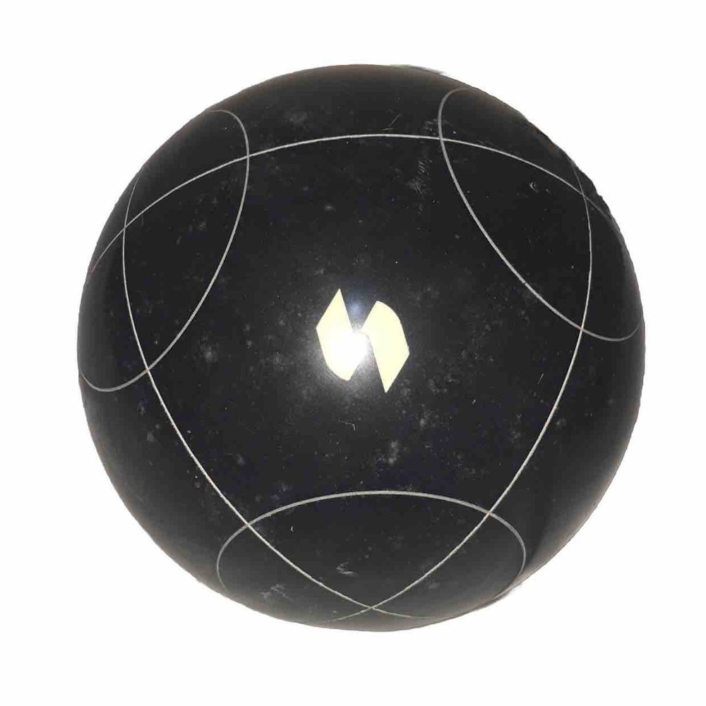 Vintage Sportcraft Bocce 4"  Ball Replacement Black Ball Circle  2 pds 4 Oz